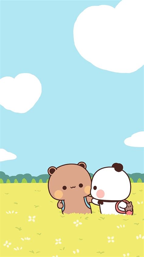 Cute Bear Cartoon, bubu dudu, bear, HD phone wallpaper | Peakpx