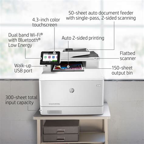 HP M479fdw LaserJet Pro Color Laser Multifunction Network, wifi & Airprint