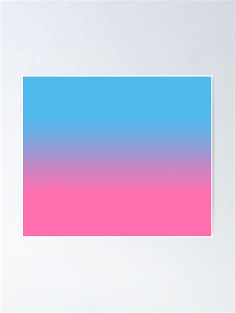 "Bright blue and pink gradient " Poster for Sale by aflwoodger | Redbubble