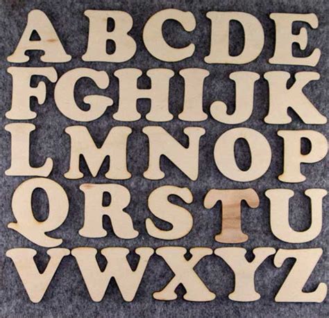 Cooper Black Font Alphabet Set Upper Case Letters A-Z 3mm Plywood 26 ...