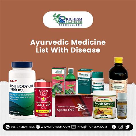 Best Ayurvedic Medicine List With Disease