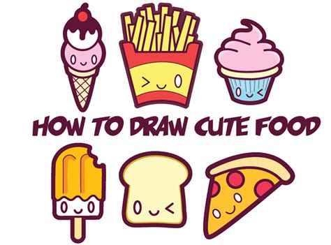 how to draw kawaii food Archives - How to Draw Step by Step Drawing ...