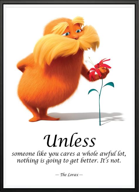 The Lorax movie print with quote | Etsy