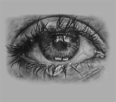 Crying Eye | Ojos llorando dibujo, Cara llorando, Cómo dibujar cosas