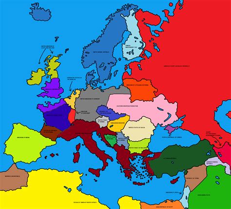 Alternate history map of europe (I haven't thought of all the stuff for ...