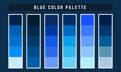 Blue Color Palette Vector Art, Icons, and Graphics for Free Download