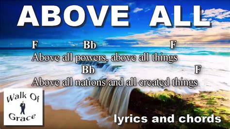 Above All - Worship Song with Lyrics and Chords - YouTube