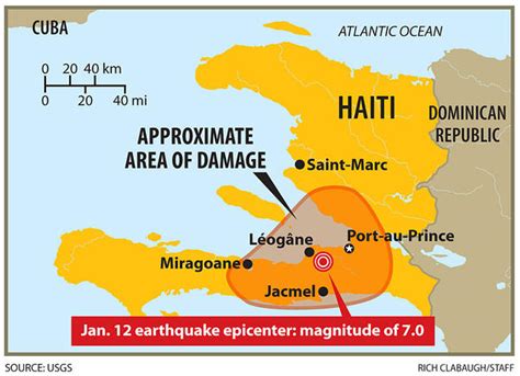 Haiti Earthquake Map Epicenter