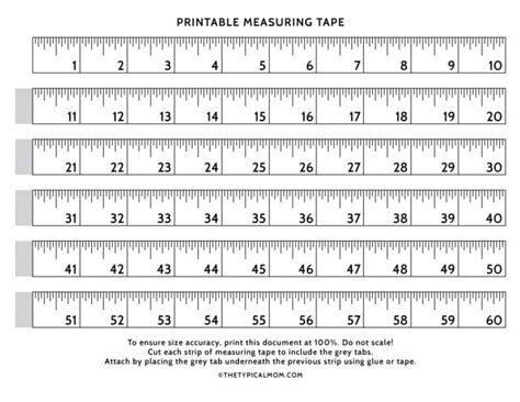 Printable Measuring Tape: Do It Yourself