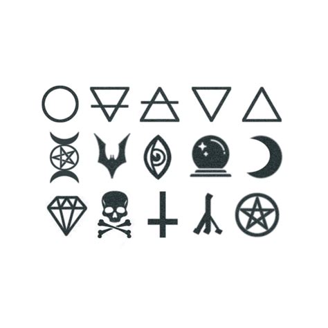 The Wicca Symbols Knuckle Tattoos Witch Knuckle Tattoos / Wicca ...