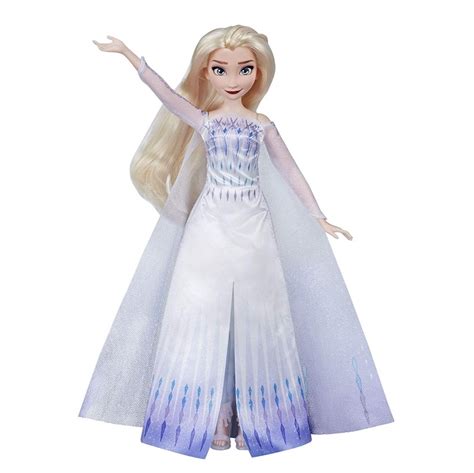 New Frozen 2 singing dolls: Elsa in white dress and Anna Queen from ...