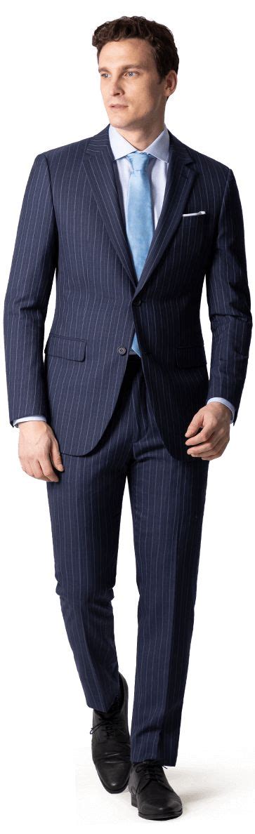 Men's Pinstripe Suits Online - Hockerty