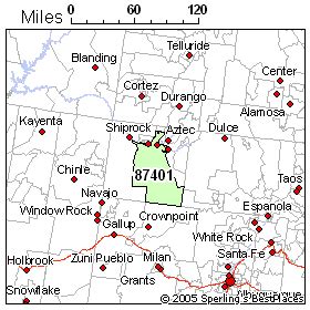 Farmington Nm Zip Code Map - Map