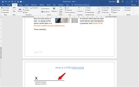 How To Insert A Signature Line In Word Officebeginner | Images and ...