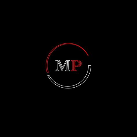 MP creative modern letters logo design template 32183420 Vector Art at ...