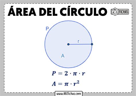 Formula Para Calcular El Area Del Circulo - Printable Templates Free