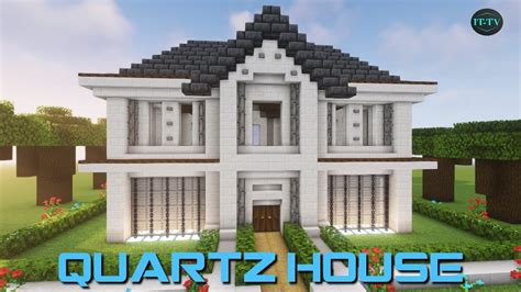 How To Build A Modern Quartz House In Minecraft - TUTORIAL #2 - YouTube