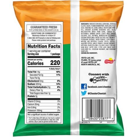 Cheetos® Crunchy Cheddar Jalapeno Cheese Flavored Snacks, 1.38 oz - Kroger