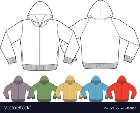 Jacket template Royalty Free Vector Image - VectorStock