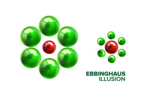 Optical Ebbinghaus Illusion with Balls Graphic by pikepicture ...