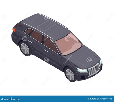 Car Isometric Illustration stock vector. Illustration of icon - 254618781