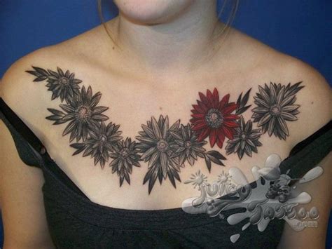 Juicy Tattoo : Tattoos : Body Part Chest Tattoos for Women : Flower ...