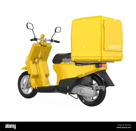 Motorcycle Delivery Box Isolated Stock Photo - Alamy