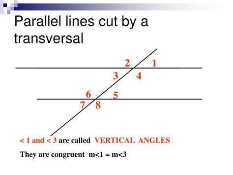 Parallel Lines Cut By Transversal Lines