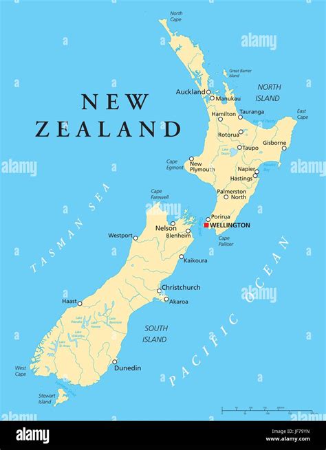 Detailed New Zealand Map - Almire Marcelia