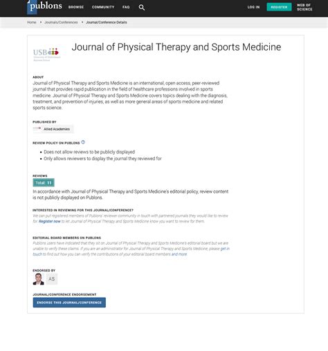 Physical Therapy and Sports Medicine | Peer Reviewed Journal