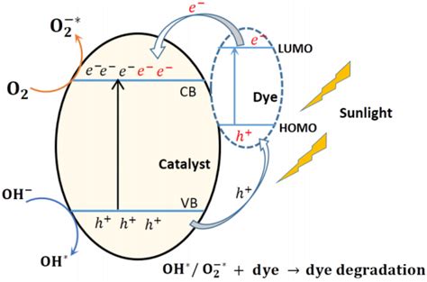 Schematic diagram of dye photocatalytic degradation [48] | Download ...