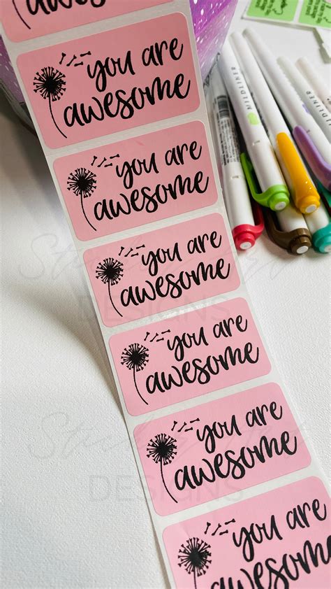 You Are Awesome Stickers Business Packaging Stickers Pretty | Etsy