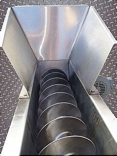 Elevated Stainless Steel Screw Auger Conveyor