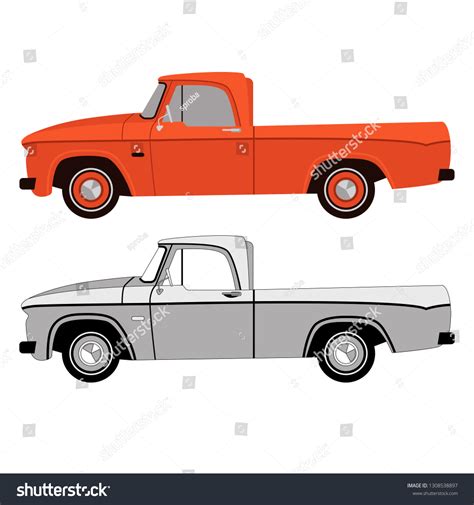 Set Vintage Car Vector Illustration Profile Stock Vector (Royalty Free ...