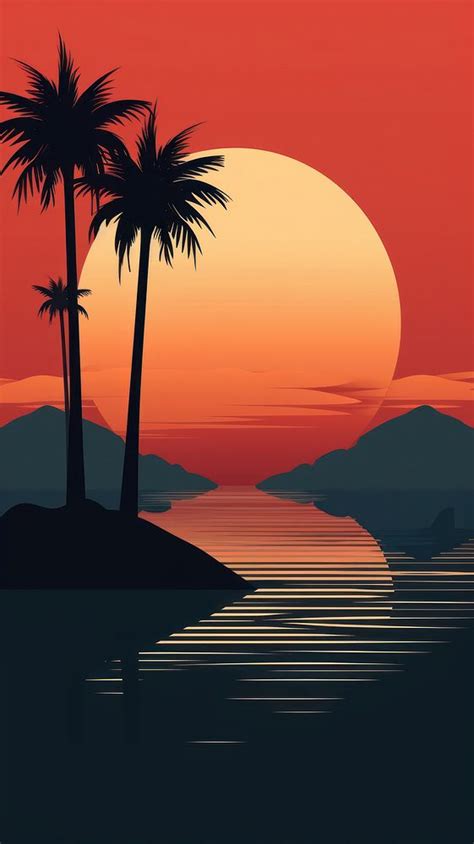 Sunset sunset silhouette landscape | Premium Photo Illustration - rawpixel