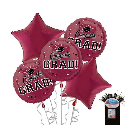 Party City Congrats Grad Graduation Star Balloon Kit, Includes Balloons ...