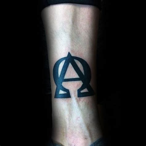 Alpha And Omega Tattoo With Cross