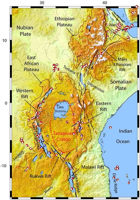 The East African Rift System is a 5,000 km long series of continental ...