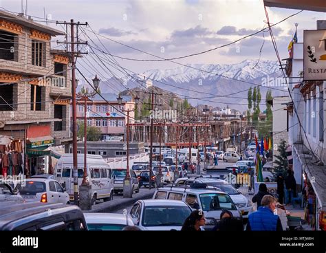 Leh capital of Ladakh Stock Photo - Alamy