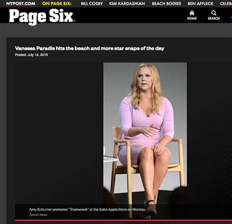 In the News: Amy Schumer in the NY Post Page Six Star Snaps of the Day