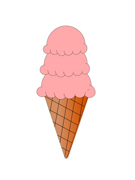 Ice Cream and Sugar Cone Animation - Openclipart