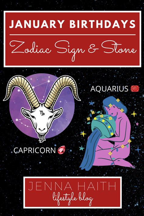 What Zodiac Sign Is January? - Jenna Haith Lifestyle