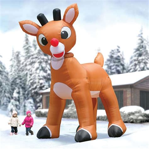 Enormous Inflatable Rudolph the Red-Nosed Reindeer