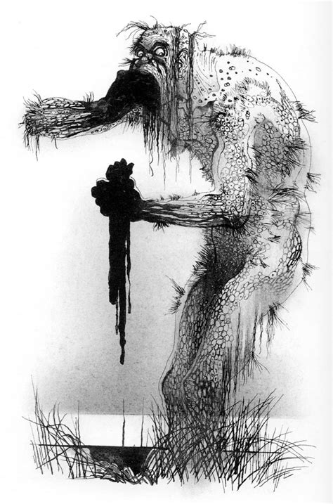 Grendel by Charles Keeping | Beowulf, Literature art, Illustration