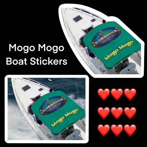 Mogo Mogo Boat Stickers : survivor