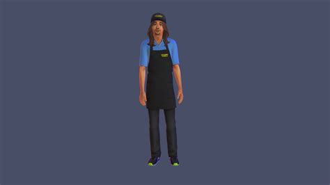 Mod The Sims - Waffle House Uniform + Hat