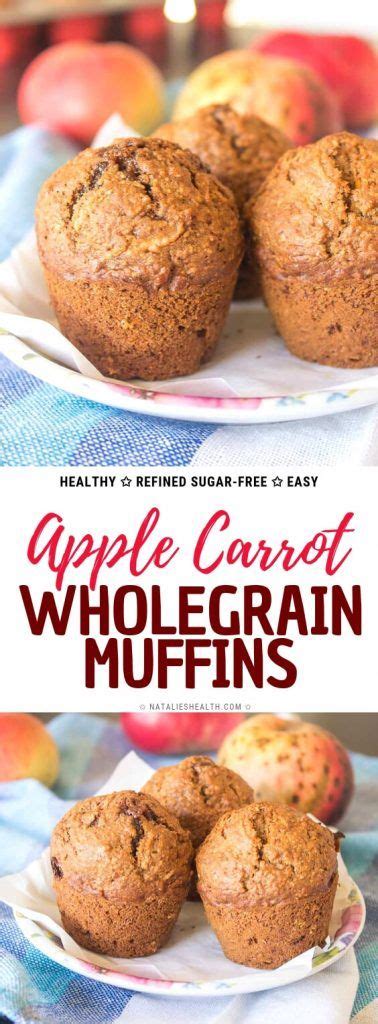 Healthy Apple Carrot Muffins are perfect treat. These muffins are made ...