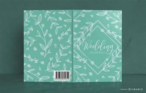 Wedding Floral Book Cover Design Vector Download