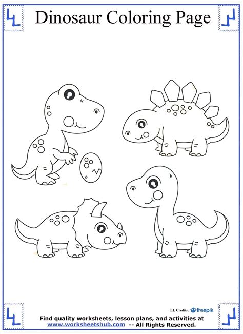 Printable Coloring Dinosaur Colouring Pages Pdf - Dinosaurs are fun all ...