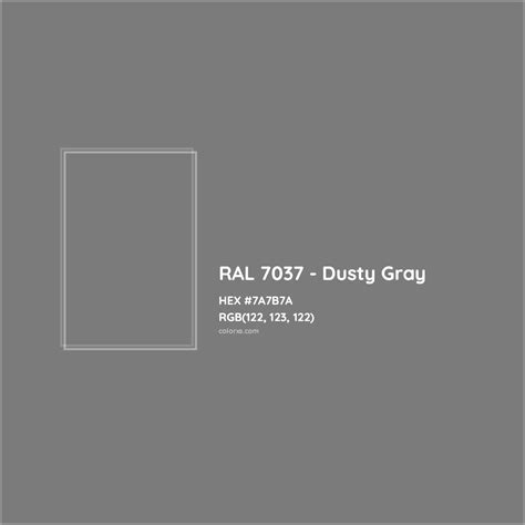 About RAL 7037 - Dusty Gray Color - Color codes, similar colors and ...